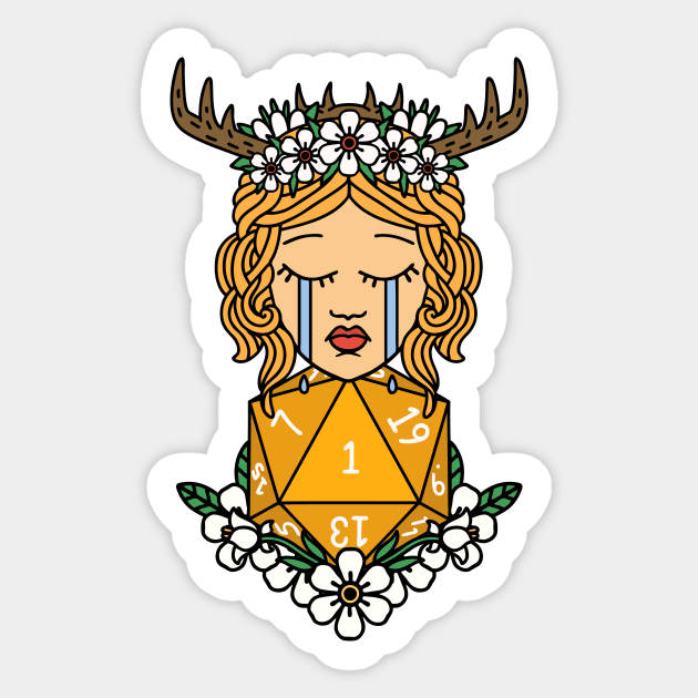 Natural one and Druid Sticker by OctoberArts